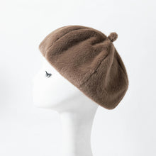 Load image into Gallery viewer, Faux Fur Furry Beret Hats Fluffy Fuzzy Warm French Beret for Women 22619