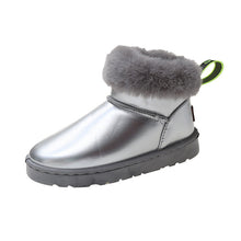 Load image into Gallery viewer, FUR STORY Fashion Pu Leather Keep Warm Thickened Winter Booties For Women 22S28