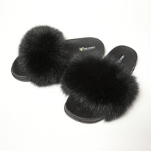 Load image into Gallery viewer, FS19S05 Faux Fur Slides Furry Slipper Sandals (Flat)