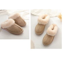 Load image into Gallery viewer, Women’s Memory Foam Slippers Faux Fur Lining House Shoes Indoor & Outdoor 22S35