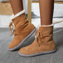 Load image into Gallery viewer, Women's Fuzzy Winter Bootie Warm House Shoes Outdoor Indoor 22S37
