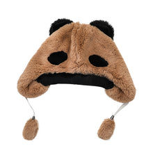 Load image into Gallery viewer, Winter Trapper Caps Cute Panda Bear Bobble Hats Plush Animal Helmet Cap 22629