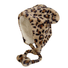 Load image into Gallery viewer, Winter trapper caps bear ears hats plush animal helmet cap 22631
