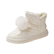 Load image into Gallery viewer, Women's Slip On Winter Boots Warm Winter Bootiesfur ball snow boots 22S34