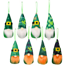 Load image into Gallery viewer, St Patricks Day Gnome Plush Elf Decorations green Pendant Decoration 22B57