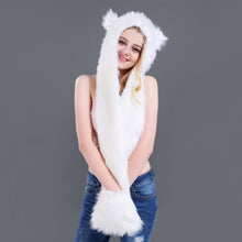 Load image into Gallery viewer, Simplicity 3-in-1 Multi-Functional Animal Hat, Scarf, & Mitten Combo 22614