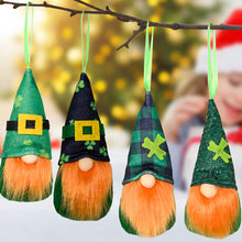 Load image into Gallery viewer, St Patricks Day Gnome Plush Elf Decorations green Pendant Decoration 22B57