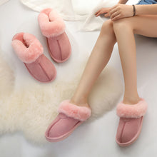 Load image into Gallery viewer, Women’s Memory Foam Slippers Faux Fur Lining House Shoes Indoor & Outdoor 22S35