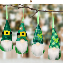 Load image into Gallery viewer, St Patricks Day Gnome Plush Elf Decorations green Pendant Decoration 22B57