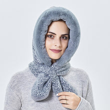 Load image into Gallery viewer, Winter Hats for Women Warm Hooded Scarf Hat for Women 22635