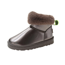 Load image into Gallery viewer, FUR STORY Fashion Pu Leather Keep Warm Thickened Winter Booties For Women 22S28