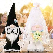 Load image into Gallery viewer, Wedding Gnome Decoration 2 Pcs Bride & Bridegroom Couples Plush Dwarf Elf 22B65