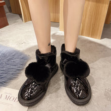 Load image into Gallery viewer, Women's Slip On Winter Boots Warm Winter Bootiesfur ball snow boots 22S34