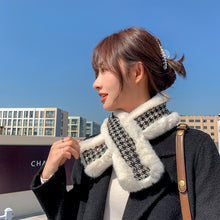 Load image into Gallery viewer, Women’s Winter Fake Faux Fur Loophole Scarf Rectangle Furry Wrap Warm Soft Cozy 22523