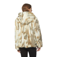 Load image into Gallery viewer, Women's Genuine Rabbit Fur Coat Fuzzy Warm Fur Jacket Winter Outware 151249H