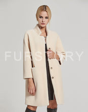 Load image into Gallery viewer, Women's Coats Sheep Shearing Fur Coat Women with Stand Collar Winter Sheep Sheared Christmas gift Fur Story FS17142