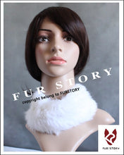 Load image into Gallery viewer, Knit Multipule use rabbit fur neck warmer scarf hat hair-band head-band cute rabbit fur products FS040129