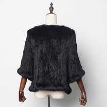 Load image into Gallery viewer, New Real Rabbit Fur Coat Female Real Fur Pullover Women's Winter Coast Rabbit Fur Knitted Coat Promotions Fur Story FS13069