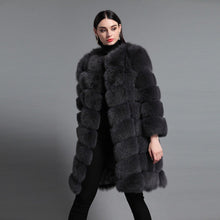 Load image into Gallery viewer, FUR STORY Women's Natural Fur Coat Winter Super Warm Coats Plus Size Long Coats Real Fox Fur Fur Outwear FS161162
