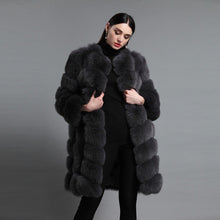 Load image into Gallery viewer, FUR STORY Women's Natural Fur Coat Winter Super Warm Coats Plus Size Long Coats Real Fox Fur Fur Outwear FS161162