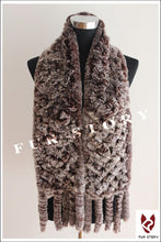 Load image into Gallery viewer, Scarfs for Women Real REX BIG Rabbit Fur Scarf Wrap Cape 050103