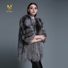 Load image into Gallery viewer, Women's coat Winter Coat Women's Genuine Fox Fur Coat Women  13056