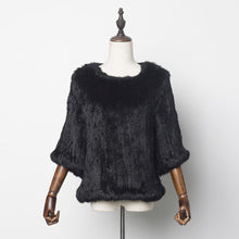 Load image into Gallery viewer, New Real Rabbit Fur Coat Female Real Fur Pullover Women's Winter Coast Rabbit Fur Knitted Coat Promotions Fur Story FS13069