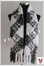 Load image into Gallery viewer, Scarfs for Women Real REX BIG Rabbit Fur Scarf Wrap Cape 050103