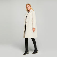 Load image into Gallery viewer, Women's  Real Sheep Shearing Fur Coat with Turn-down Collar  sheepskin Coat 17145