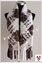 Load image into Gallery viewer, Scarfs for Women Real REX BIG Rabbit Fur Scarf Wrap Cape 050103