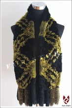 Load image into Gallery viewer, Scarfs for Women Real REX BIG Rabbit Fur Scarf Wrap Cape 050103