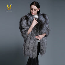 Load image into Gallery viewer, Women's coat Winter Coat Women's Genuine Fox Fur Coat Women  13056