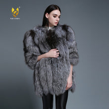Load image into Gallery viewer, Women's coat Winter Coat Women's Genuine Fox Fur Coat Women  13056