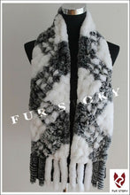 Load image into Gallery viewer, Scarfs for Women Real REX BIG Rabbit Fur Scarf Wrap Cape 050103