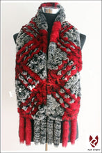 Load image into Gallery viewer, Scarfs for Women Real REX BIG Rabbit Fur Scarf Wrap Cape 050103