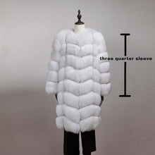 Load image into Gallery viewer, FUR STORY Women's Natural Fur Coat Winter Super Warm Coats Plus Size Long Coats Real Fox Fur Fur Outwear FS161162