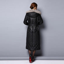 Load image into Gallery viewer, FUR STORY Winter Women's Real Sheep Leather Coat Natural Mink Fur Long Jacket 151244