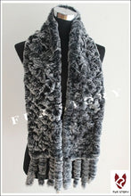 Load image into Gallery viewer, Scarfs for Women Real REX BIG Rabbit Fur Scarf Wrap Cape 050103