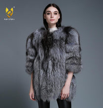 Load image into Gallery viewer, Women's coat Winter Coat Women's Genuine Fox Fur Coat Women  13056
