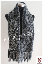 Load image into Gallery viewer, Scarfs for Women Real REX BIG Rabbit Fur Scarf Wrap Cape 050103