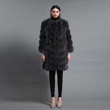 Load image into Gallery viewer, FUR STORY Women's Natural Fur Coat Winter Super Warm Coats Plus Size Long Coats Real Fox Fur Fur Outwear FS161162