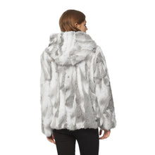 Load image into Gallery viewer, Women's Genuine Rabbit Fur Coat Fuzzy Warm Fur Jacket Winter Outware 151249H
