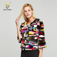Load image into Gallery viewer, Women's Coats Short Real Mink Fur Coat Women Jacket Outwear Winter  161188