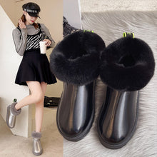 Load image into Gallery viewer, FUR STORY Fashion Pu Leather Keep Warm Thickened Winter Booties For Women 22S28