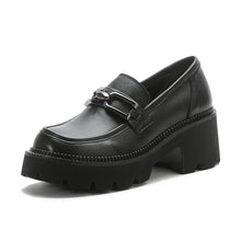 Load image into Gallery viewer, FUR STORY Women's Classic Simple high Heel Comfortable Slip On leather Shoes 22L06