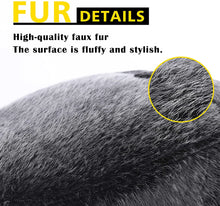 Load image into Gallery viewer, FUR STORY Faux Fur Men Hat Fuzzy Newsboy Cap Gatsby with Earflaps Flat Hat Winter Scally Ivy Cabbie Hats for Men 21620