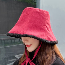 Load image into Gallery viewer, Winter Bucket Hat Fluffy Faux Fur Fisherman Cap for Women 22634