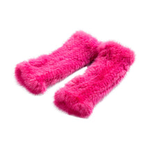 Load image into Gallery viewer, FUR STORY Women's Knitted Mink Fur Gloves Winter Warm Fur Mittens 17821