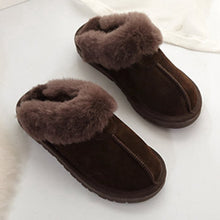 Load image into Gallery viewer, Women’s Memory Foam Slippers Faux Fur Lining House Shoes Indoor & Outdoor 22S35