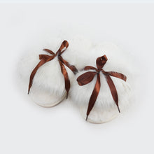 Load image into Gallery viewer, Fur Story FS20S09 Women's Faux Fur Slippers Memory Foam Cozy House Slipper Shoes Soft Flat Slide Sandals Indoor Outdoor